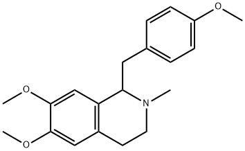 1,2,3,4-Tetrahydro-1-(4-methoxybenzyl)-6,7-dimethoxy-2-methylisoquinoline Struktur