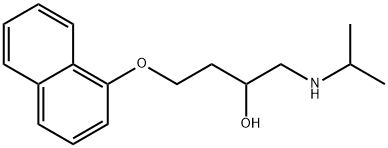 1-(Isopropylamino)-4-(1-naphtyloxy)-2-butanol Struktur