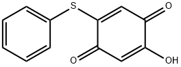 2-Hydroxy-5-(phenylthio)-p-benzoquinone Struktur