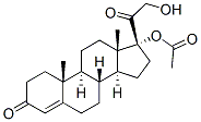 17,21-dihydroxypregn-4-ene-3,20-dione 17-acetate Struktur