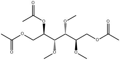 2-O,3-O,4-O-Trimethyl-D-mannitol triacetate Struktur