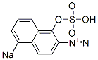 1-Hydroxy-5-sodiosulfo-2-naphthalenediazonium Struktur