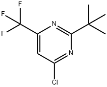 2-tert-Butyl-4-chloro-6-trifluoroMethyl-pyriMidine Struktur