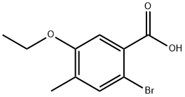 2-BROMO-5-ETHOXY-4-METHYLBENZOIC ACID 結(jié)構(gòu)式