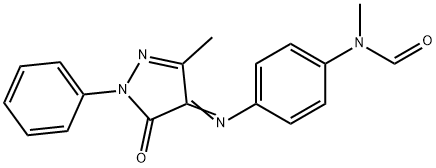 N-Methyl-4'-[(3-methyl-5-oxo-1-phenyl-2-pyrazolin-4-ylidene)amino]formanilide Struktur