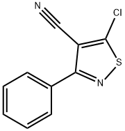 5-Chloro-3-phenyl-4-isothiazolecarbonitrile Struktur