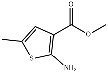 2-AMINO-5-METHYL-THIOPHENE-3-CARBOXYLIC ACID METHYL ESTER Struktur