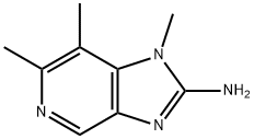 2-AMINO-1,6,7-TRIMETHYLIMIDAZO(4,5-C)PYRIDINE Struktur