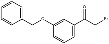 2-bromo-1-[3-(phenylmethoxy)phenyl]ethan-1-one Struktur