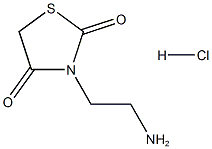 3-(2-aminoethyl)thiazolidine-2,4-dione hydrochloride Struktur