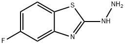 2(3H)-Benzothiazolone,5-fluoro-,hydrazone(9CI) Struktur