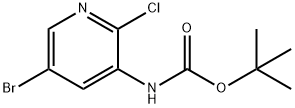 tert-Butyl N-(5-bromo-2-chloropyridin-3-yl)carbamate Struktur