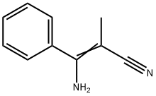 3-amino-2-methyl-3-phenylacrylonitrile Struktur