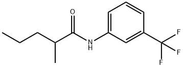 3'-TRIFLUOROMETHYL-2-METHYLVALERANILIDE Struktur