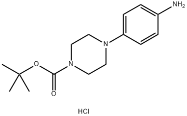 1-BOC-4-(4-AMINO-PHENYL)-PIPERAZINE DIHYDROCHLORIDE Struktur