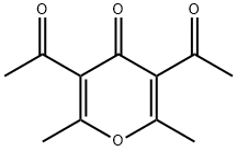 3,5-Diacetyl-2,6-dimethyl-4H-pyran-4-one Struktur