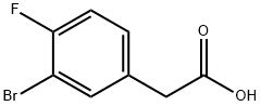 3-BROMO-4-FLUOROPHENYLACETIC ACID Struktur