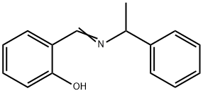 N-salicylidene-d(+)-alpha-methylbenzylamine Struktur