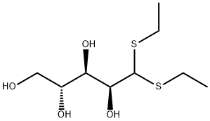 D-ARABINOSE DIETHYLDITHIOACETAL Struktur