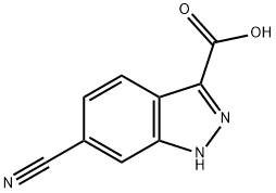 6-CYANO-1H-INDAZOLE-3-CARBOXYLIC ACID Struktur