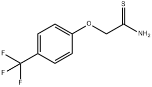 2-[(4-TRIFLUOROMETHYL)PHENOXY]ETHANETHIOAMIDE Struktur