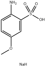 sodium 2-amino-5-methoxybenzenesulphonate  Struktur