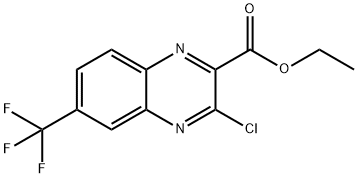 ETHYL 3-CHLORO-6-(TRIFLUOROMETHYL)QUINOXALINE-2-CARBOXYLATE Struktur