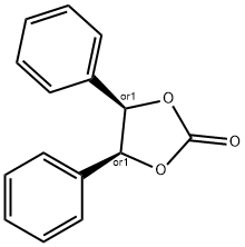 (4S,5R)-4,5-Diphenyl-1,3-dioxolane-2-one Struktur