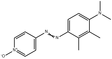 4-((4-(Dimethylamino)-2,3-xylyl)azo)pyridine 1-oxide Struktur