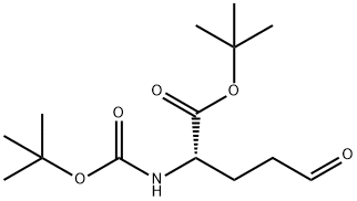 L-Norvaline, N-[(1,1-dimethylethoxy)carbonyl]-5-oxo-, 1,1-dimethylethyl ester Struktur