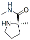 2-Pyrrolidinecarboxamide,N,2-dimethyl-,(R)-(9CI) Struktur