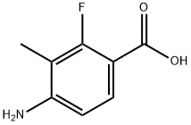 Benzoic acid, 4-aMino-2-fluoro-3-Methyl- Struktur