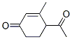 2-Cyclohexen-1-one, 4-acetyl-3-methyl- (9CI) Struktur