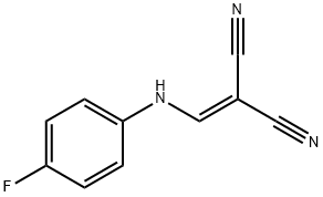 2-[(4-fluoroanilino)methylene]malononitrile Struktur