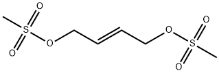 (E)-2-Butene-1,4-diol di(methanesulfonate) Struktur