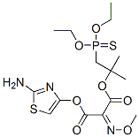 Diethylthiophosphoryl (2-aminothiazole-4-yl)-2-(tert-butoxycarbonyl)-methoxy iminoacetate Struktur