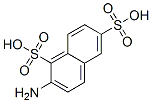 2-aminonaphthalene-1,6-disulfonic acid Struktur