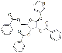 .beta.-D-Ribofuranoside, 3-pyridinyl, 2,3,5-tribenzoate Struktur