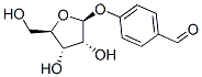 Benzaldehyde, 4-(.beta.-D-ribofuranosyloxy)- Struktur