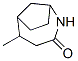 2-Azabicyclo[4.2.1]nonan-3-one,5-methyl-,endo-(9CI) Struktur