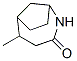 2-Azabicyclo[4.2.1]nonan-3-one,5-methyl-,exo-(9CI) Struktur