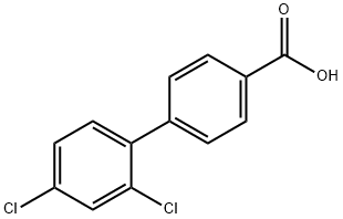 2',4'-DICHLORO-BIPHENYL-4-CARBOXYLIC ACID Struktur