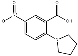 5-NITRO-2-(1-PYRROLIDINYL)BENZENECARBOXYLIC ACID Struktur