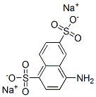 4-aminonaphthalene-1,6-disulphonic acid, sodium salt Struktur