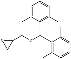 Oxirane, [[bis(2,6-dimethylphenyl)methoxy]methyl]- (9CI) Struktur