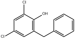 6-benzyl-2,4-dichlorophenol  Struktur