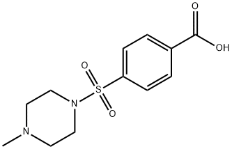 4-[(4-methylpiperazin-1-yl)sulfonyl]benzoic acid Struktur