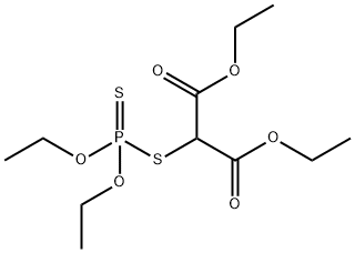 Phosphorodithioic acid O,O-diethyl S-[di(ethoxycarbonyl)methyl] ester Struktur