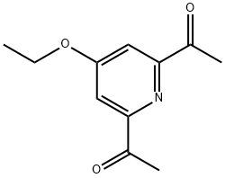 Ethanone, 1,1-(4-ethoxy-2,6-pyridinediyl)bis- (9CI) Struktur