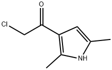 Ethanone, 2-chloro-1-(2,5-dimethyl-1H-pyrrol-3-yl)- (9CI) Struktur